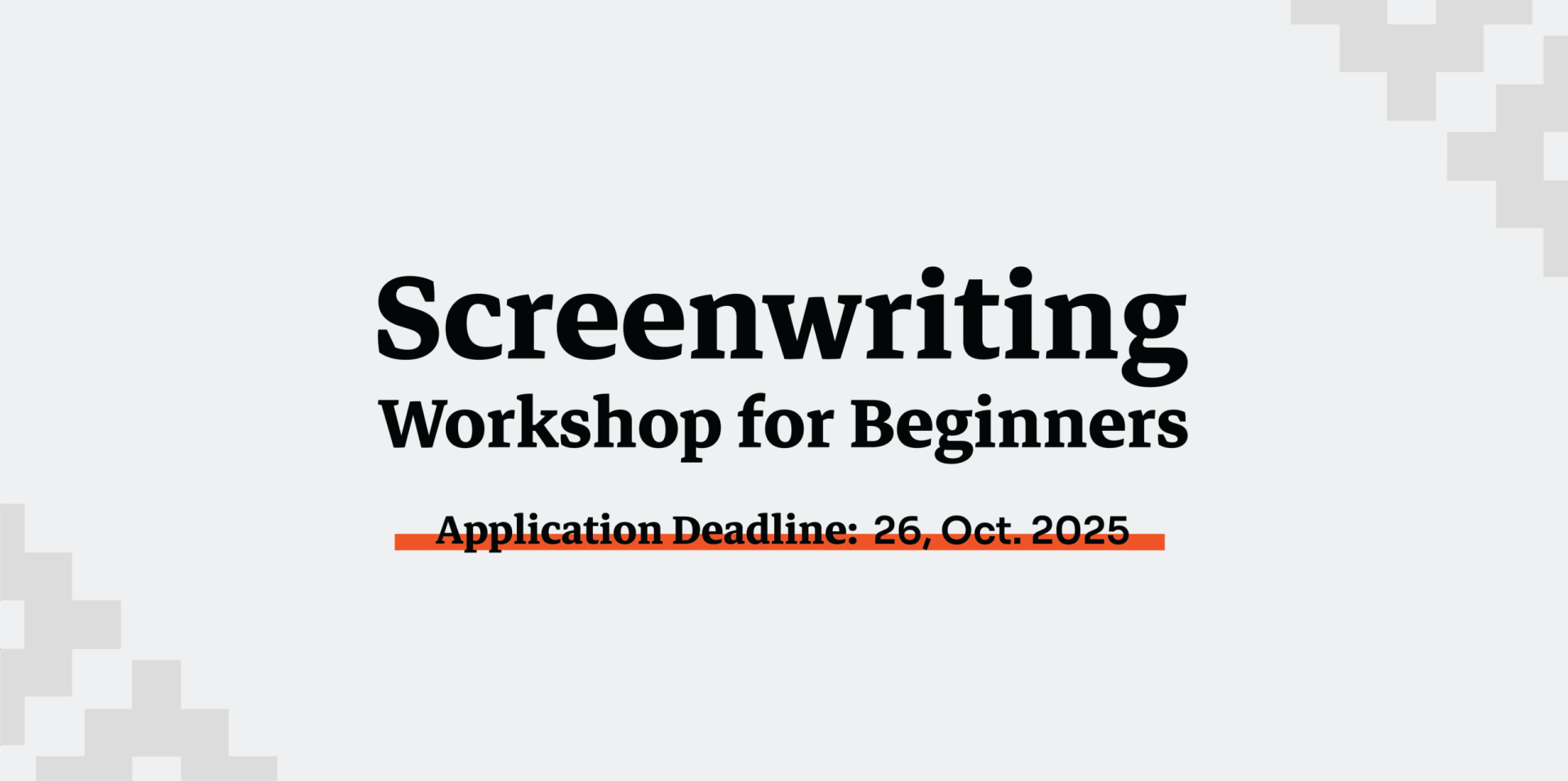 Khotwa 2 | Screenwriting Workshop for Beginners